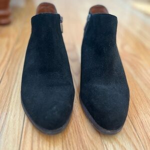 Lucky Brand Black Suede Ankle Boots